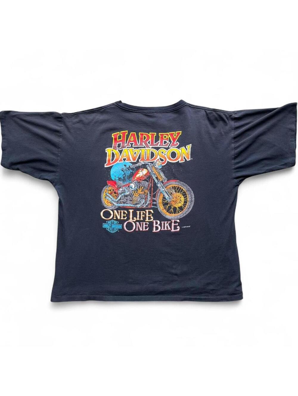 Vintage 1990s Harley Davidson Graphic T-Shirt Size 2XL